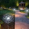 1PC LED Solar Powered Firework Light Outdoor Waterproof Garland Lamp Garden Fences Lawn Ornaments For Wedding Party Decoration