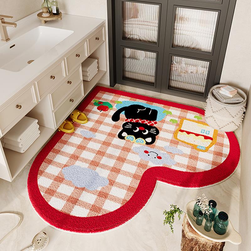 Cute Style Floor Mat Bathroom Floor Mat Bathroom Door Wear-resistant and Anti Slip Mat