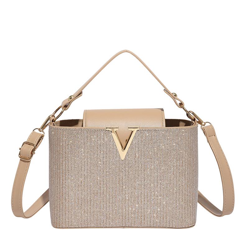

Korean Niche Sequin Fashion Crossbody Bag – Trendy Euro-American Style with Personalized Letter Design хакі