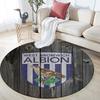 West Brom,Round Area Rug,Carpet Rug for Living Room Bedroom Sofa Playroom Decor,Non-slip Floor Mat