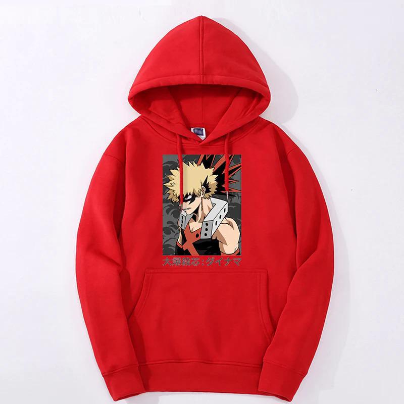 My Hero Academia Anime Clothing Bakugou Hoodies