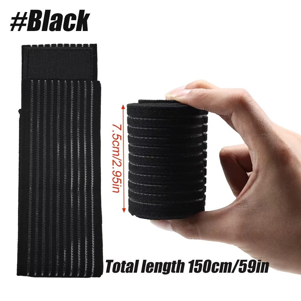 

1Pcs Adjustable Sport Bra Strap No-Bounce Stabilizer 150cm Elastic Compression Bandage Chest Belt Athletic Alternative Accessory чорний