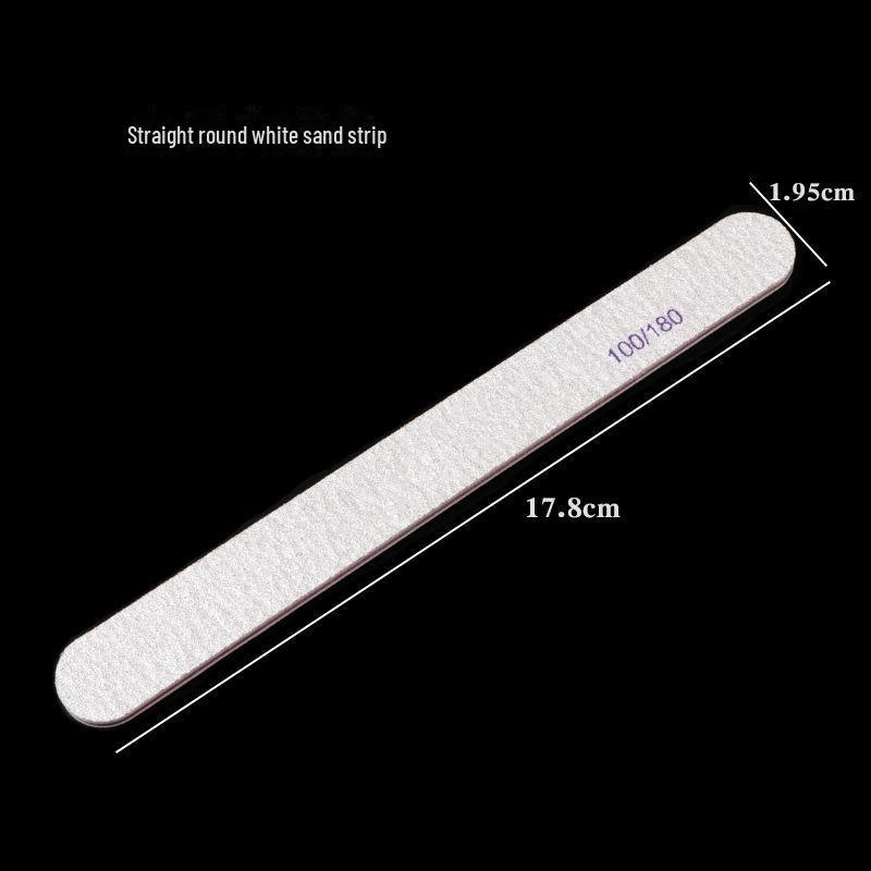 Premium White Sand Strips for Manicures, Nail Shaping, Polishing, and Removal. Perfect for Nail Files and Durable Tools.