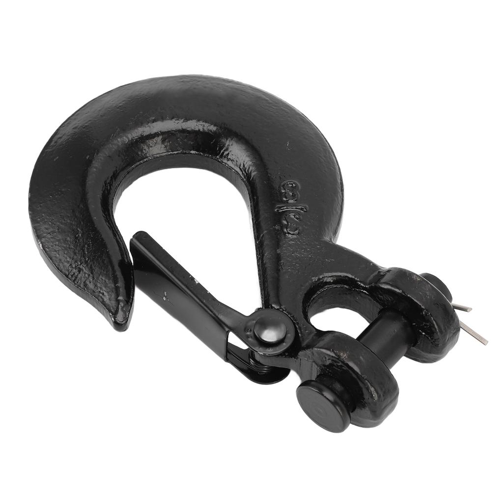 3Celsius8 Inch Chain Hook 18000lb Load Capacity Alloy Steel Zinc Clevis Slip Hook with for Trailer Truck Agricultural Equipment