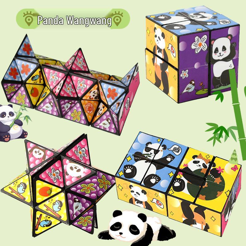 Early Education Magnetic Building Blocks - 3D Cartoon Animal Puzzle Cubes