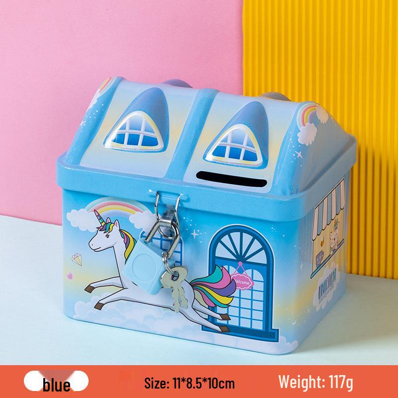 

Little Spirit S23 Cartoon Piggy Bank with Lock - Cute Birthday Gift for Kids, Boys, and Girls