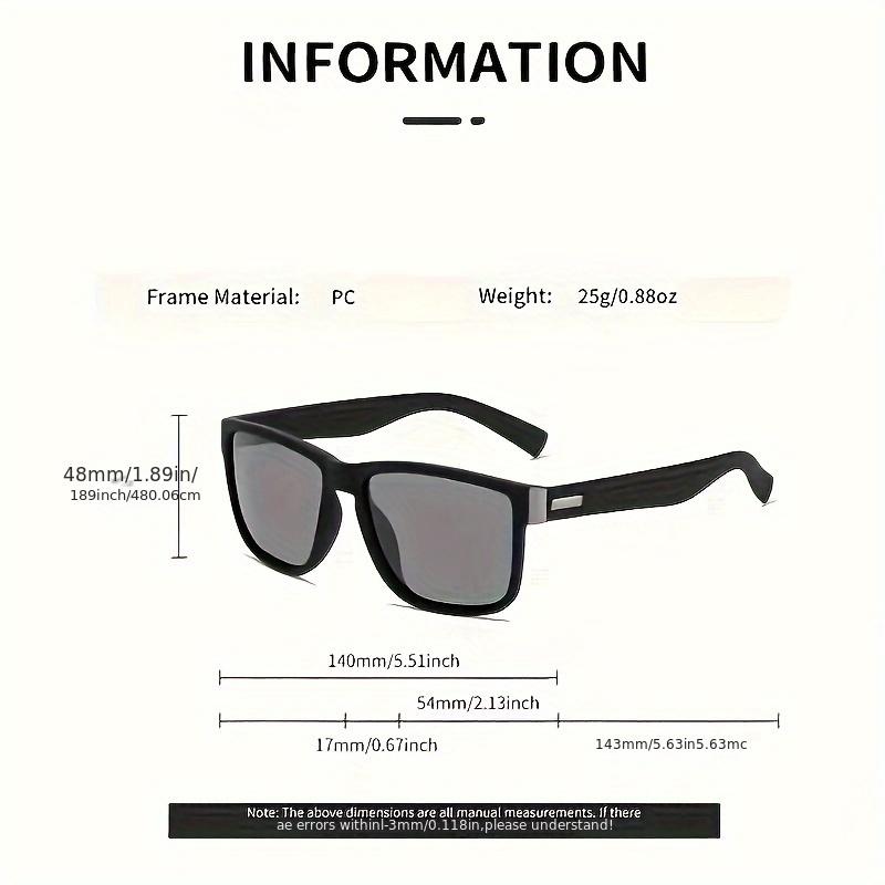 Men'S Sporty Fashion For Cycling Fishing & Driving-Durable Pc Frame With Includes Cleaning Cloth