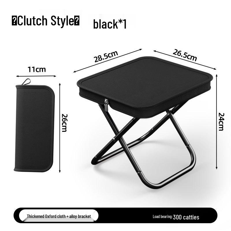 Portable Outdoor Folding Chair with One-Second Storage, Multifunctional for Camping and Fishing