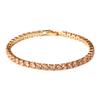 2022 New Fashion Free Shipping Copper Alloy Gold Plated 4MM Cubic Zirconia CZ Diamond Charm Tennis Bracelet for Women