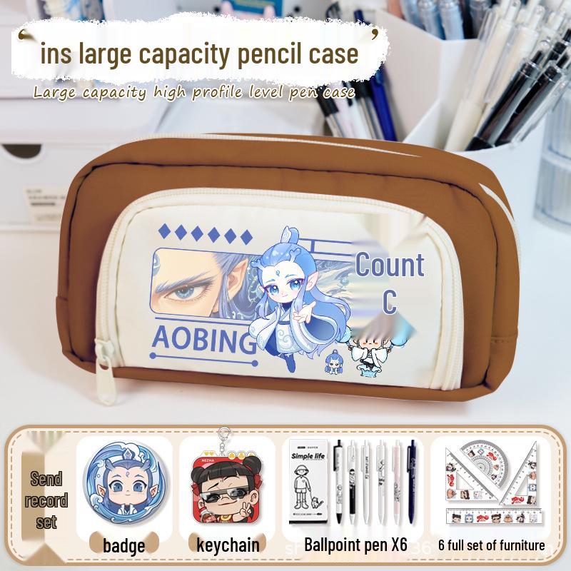 Nezha: Reborn Large Capacity Pencil Case - 2025 New Style for Students