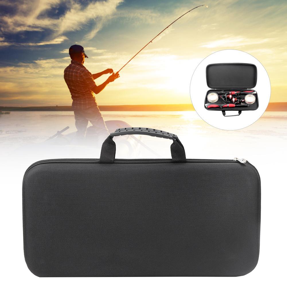 EVA Outdoor Fishing Rod Storage Bag Organizer Portable Dustproof Fishing Tackle Box Case