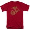 A NOSOTROS. CAMISETA GRÁFICA PARA HOMBRE ADULTO CON EMBLEMA DORADO DEL CUERPO DE MARINES Licenciada Unisex Talla SM-3XL