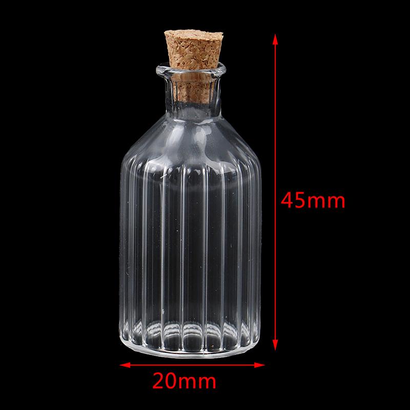 1:12 Scale Miniature Dollhouse Glass Canister Mini Cookies Candy Jar Bottle for OB11 Doll Kitchen Play Food Toy Accessories
