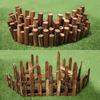 Outdoor Anticorrosive Wooden Garden Fence with Stakes