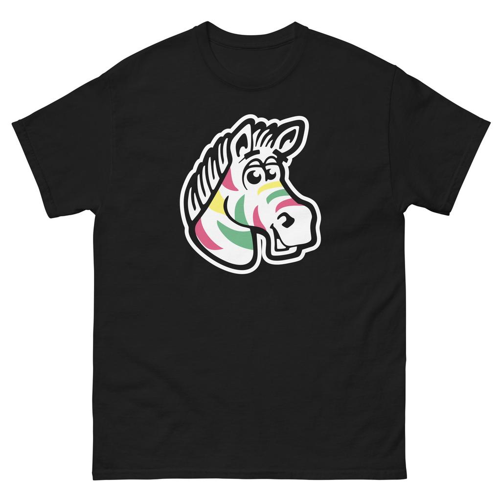 Yipes Fruit Stripe Zebra Gum Mascot Graphic T Shirt Unisex Classic Tee
