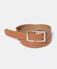 Hallen (M) Square Fake Leather Belt (T003_Tan)