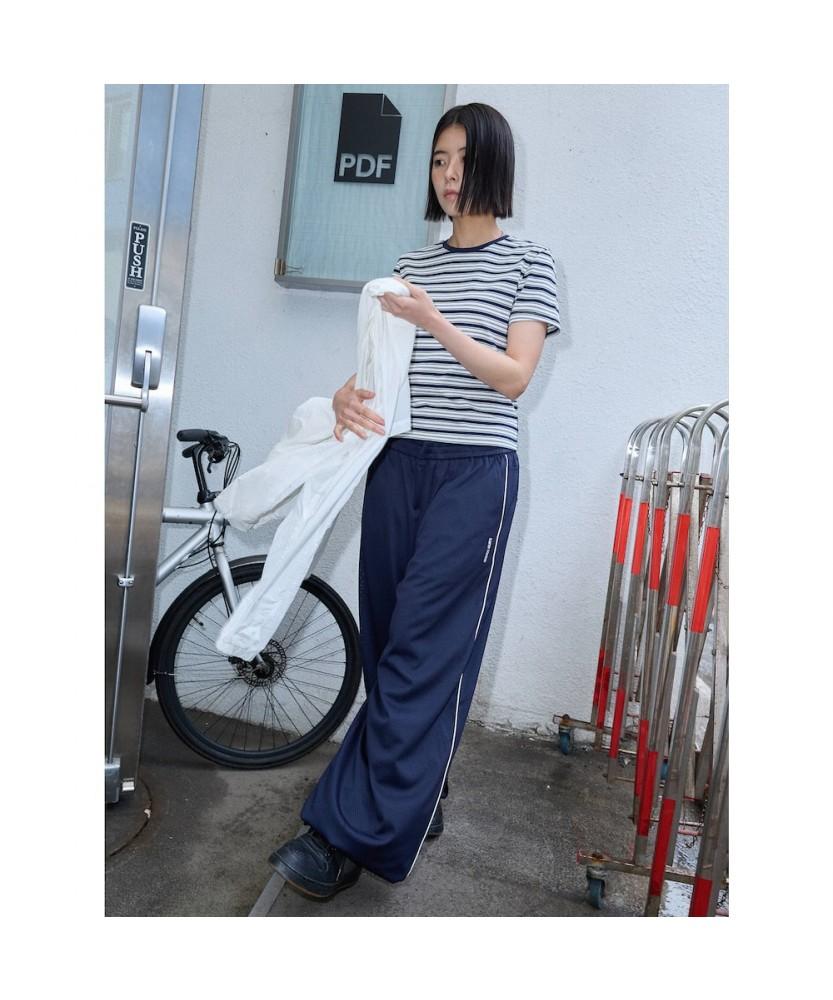 Saendeusaundeu (Unisex) Mesh Joggers Navy
