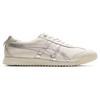 ONITSUKA TIGER Mexico 66 Kožené Boty s kulatou špičkou na šněrování Tlumící nárazy Odolné proti opotřebení Nízké ležérní tenisky Unisex Bílá Stříbrná 1183B889-106