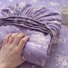 Double Layer Cotton Bed Sheet Full Wrap Mattress Protector Cover Soft Touch All Season Safe For Baby And Maternity