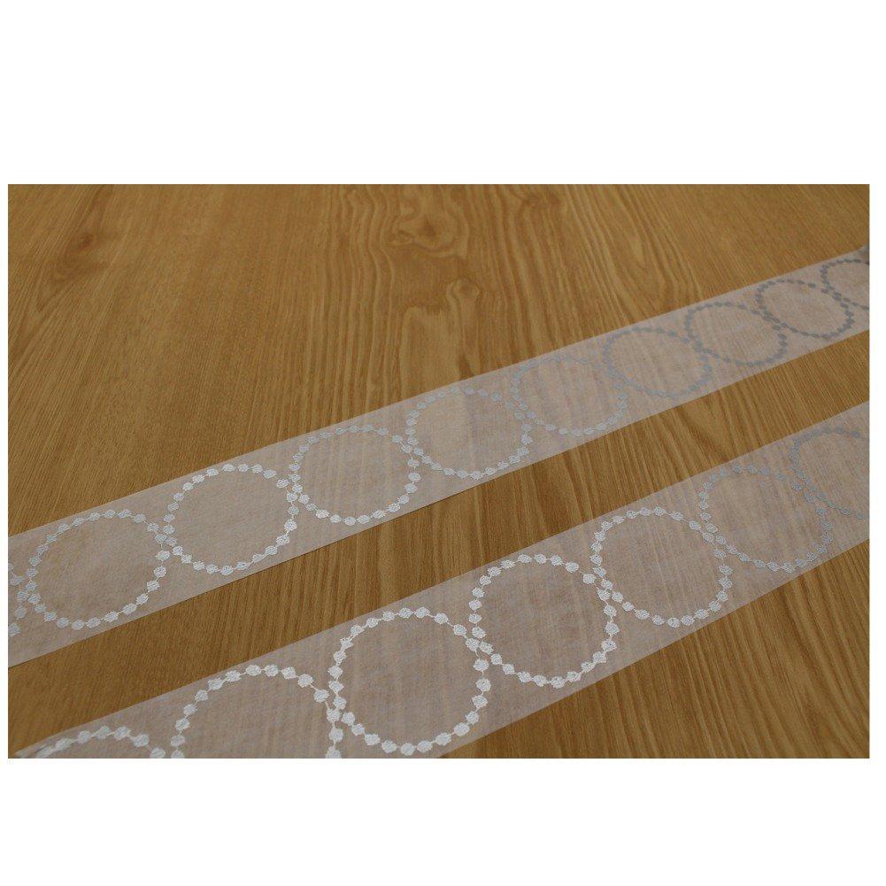 Kamoi Kakoshi mt Mina Perhonen Masking Tambourine Grande 48mm x MTMINA31 Tape, Silver, 10m,