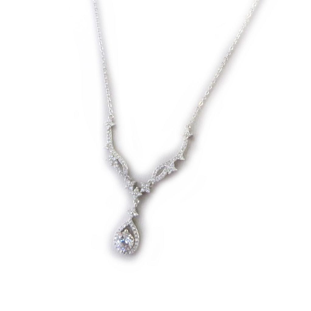 Les Trésors De Lily [M7258] - Collier Argent 'Sissi' blanc