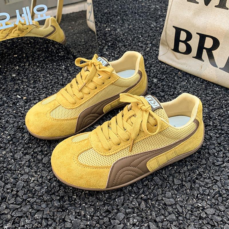 Retro Mesh Breathable Red Soft-soled Forrest Gump Shoes 2025 Thick-soled Shit-stepping Summer New Sports and Leisure Women's Shoes