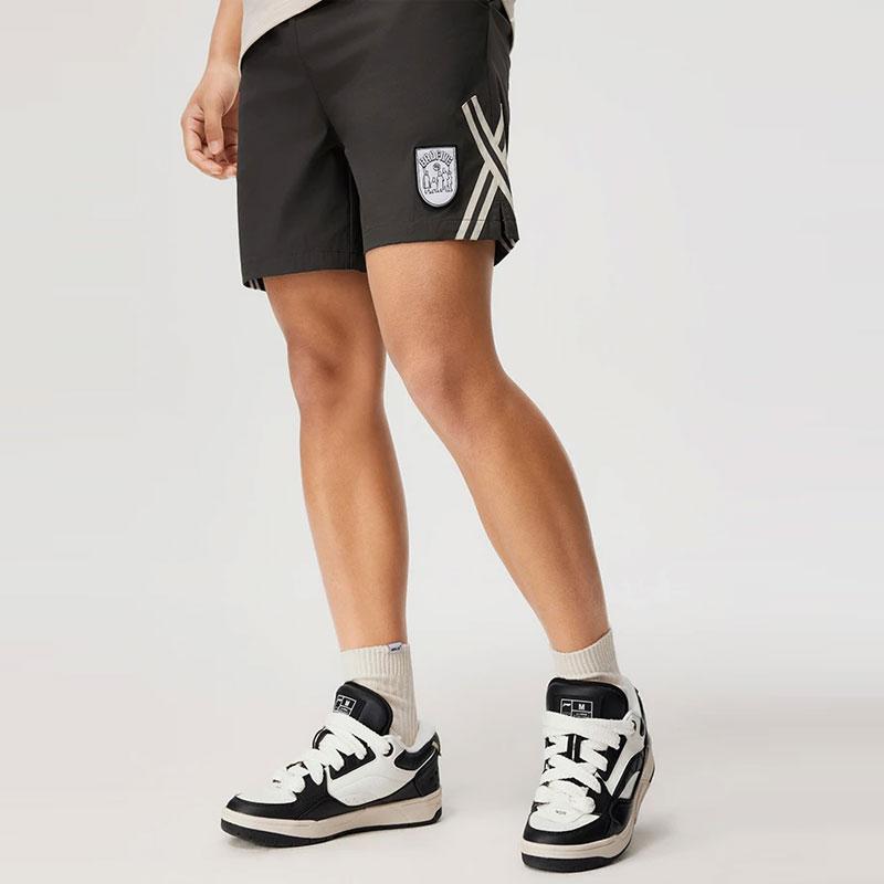 Li-Ning Badfive Striped Quick-Dry Cool Sports Basketball Shorts Men shorts Dark-Gray AKSU447-6