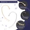 UNICRAFTALE 12Pcs 2 Color DIY Ear Cuff Brass Earrings Cuffs Punk Ear Wrap Earrings Cuffs Accessaries with 3 Loop 50mm Long Ear Cuff for Non Piercing