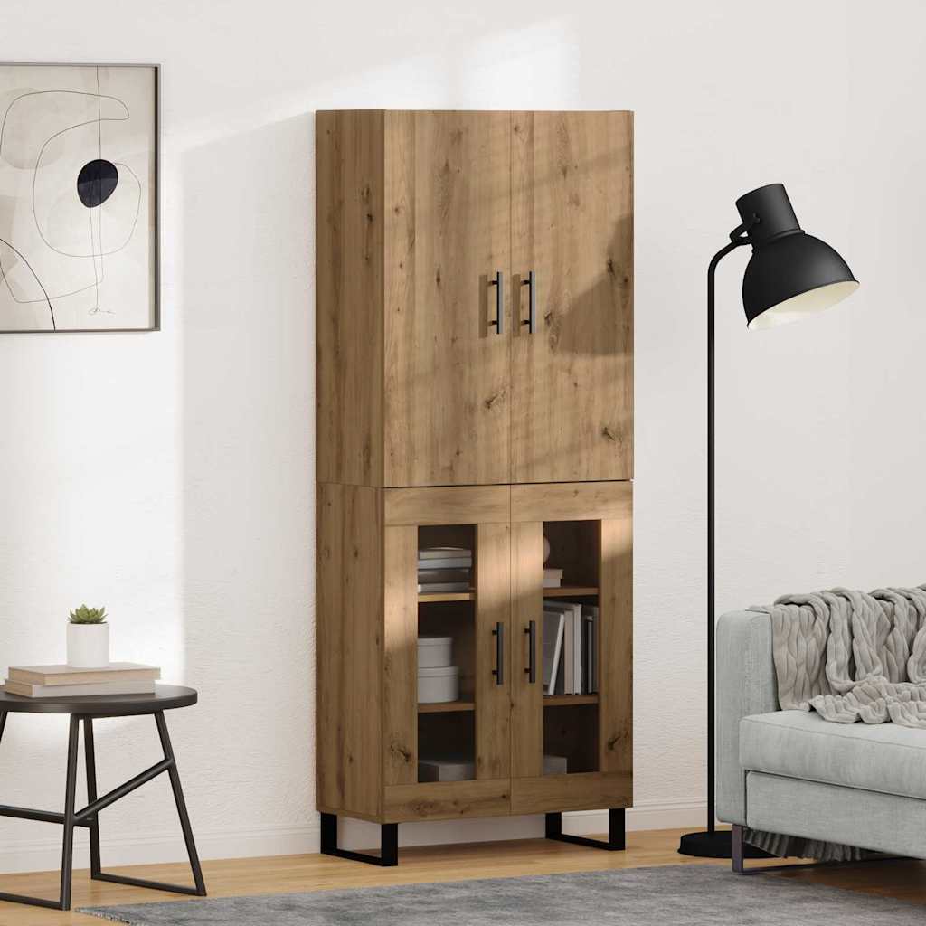 Highboard 2 pcs Artisan Oak 69.5 x 34 x 180 cm
