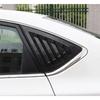 For Nissan Sentra Sedan 2013- Car Rear Louver Window Side Shutter Cover Trim Sticker Vent Scoop ABS Carbon Fiber Black Auto