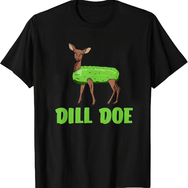 

Pickle Deer Graphic Print T-Shirt,Lightweight T-Shirt Breathable Cool, Comfortable Wear XXL белый