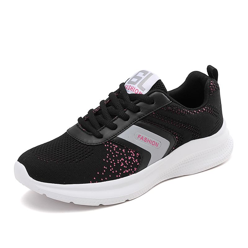 

Женские кроссовки для бега «Четыре сезона», дышащие, с летящим плетением, легкие, для фитнеса, повседневные, мягкие, нескользящие, для джоггинга 38