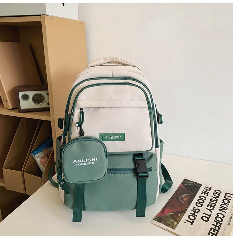 Fashion Schoolbag Women's 2025 New Large-capacity Backpack Japanese Lightweight and Versatile High School Student Junior High School Student Bac