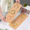 Convenient Wood Board Plate Beading Tray Jewelry Beading Board Craft Bracelet Stand Store Display Plate for Table