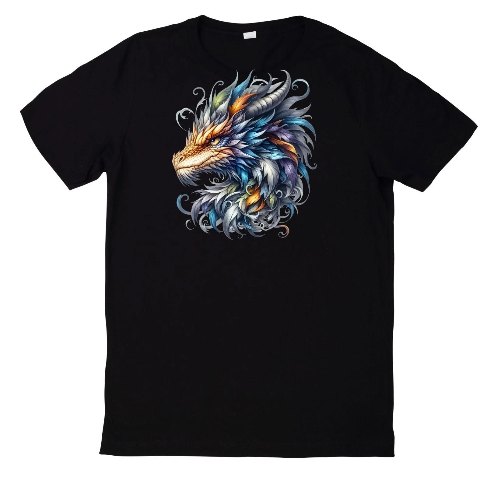 T-Shirt Fantasy Drachen Magischer Drache Motiv Baumwolle XXXL
