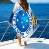 Cru-zeiro Esporte Club Crest Printed Beach Towel, Super Soft Microfiber, Perfect Gift Birthday, for Pool, Beach, Travel, for Family and Friends