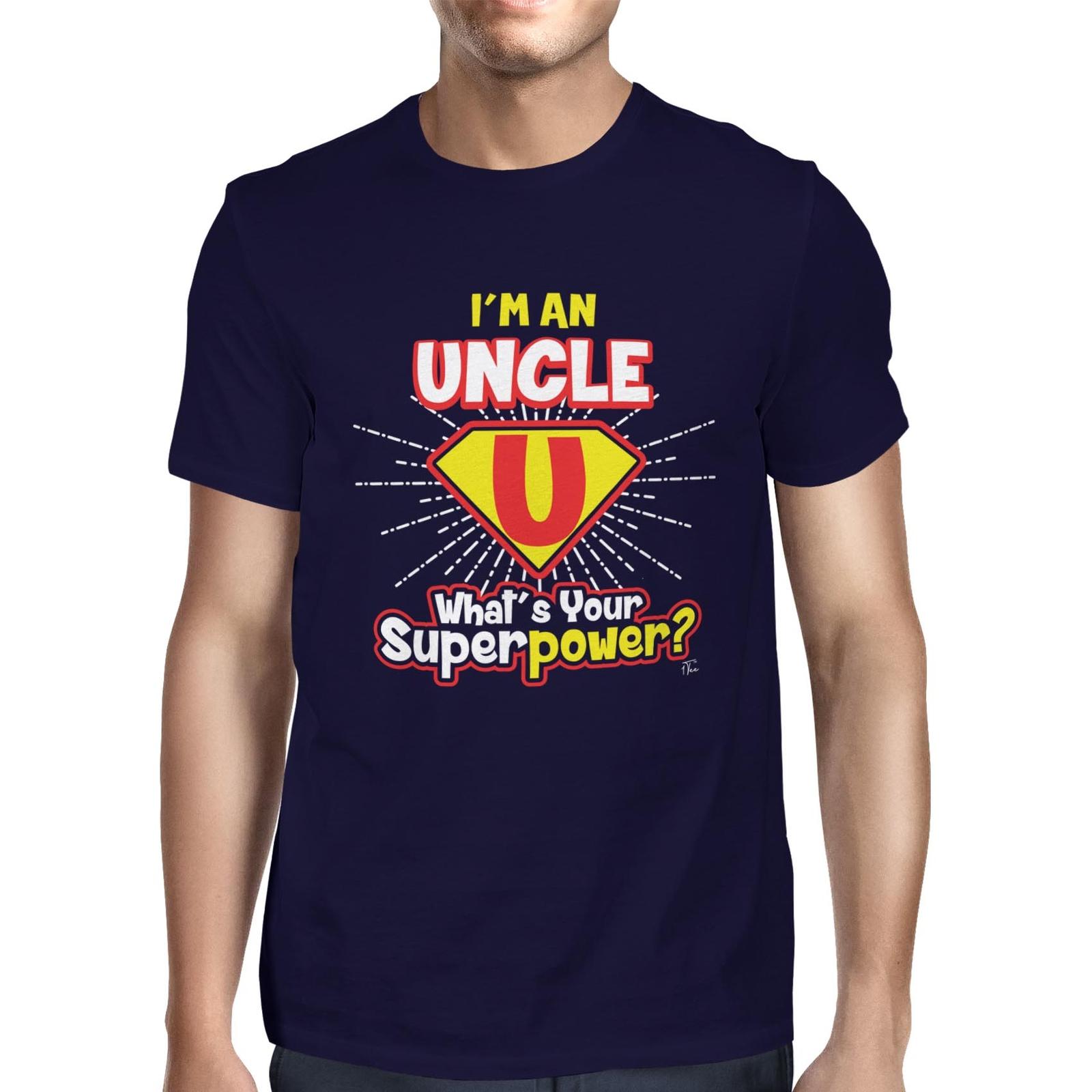 1Tee Mens I m a Uncle What s Your Superpower T-Shirt S