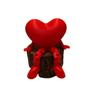 3D-printad hjärtprydnad Skrivbordstillbehör Bröllopsfestdekorationer Romantisk stil Rörlig dekoration Staty Helgpresenter
