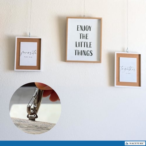 Two 0.5m Picture Rail Wire Rolls ? Stainless Steel Loop Wire (1.5mm) ? Compatible with Picture Frames, Hanging Hardware, and Wall Hooks ? Picture Rail