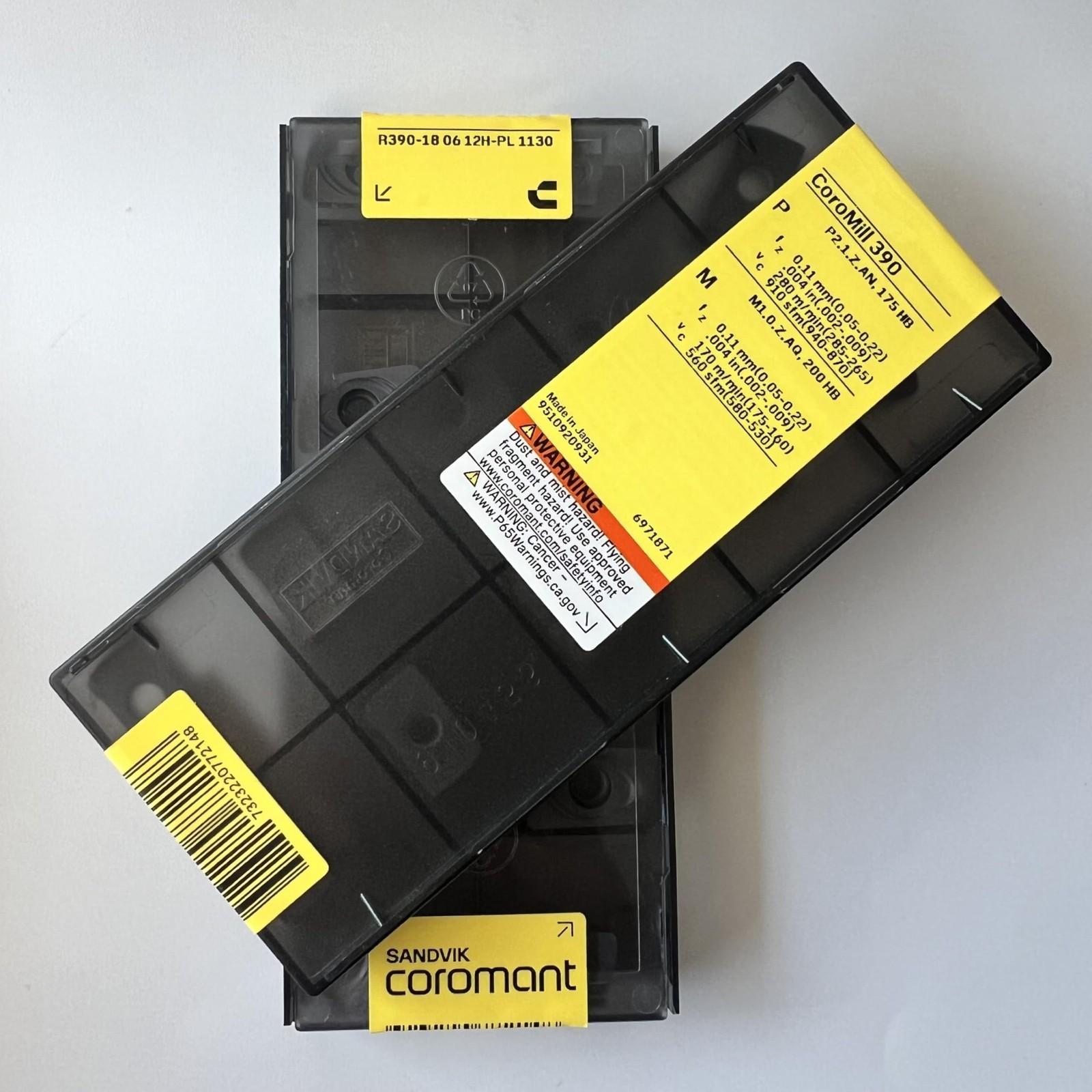 

SANDVIK / R390-180612H-PL 1130 / Original Swedish hard alloy blade 10 Pcs