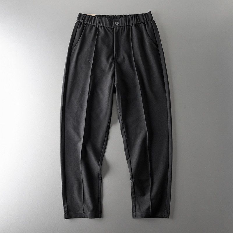 Foreign Trade Tail Order Cut Label Drop Feeling Export Handsome Men s Pants Black M