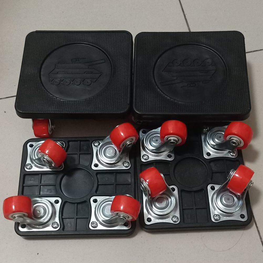 5pcs Labor-saving Furniture Transport Roller Heavy Stuffs Moving Wheel Bar Tools