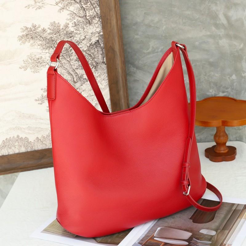 New Style Women's Bag Soft Leather Tote Large Capacity Naturally Falling Cowhide Single Shoulder Commuting Armpit