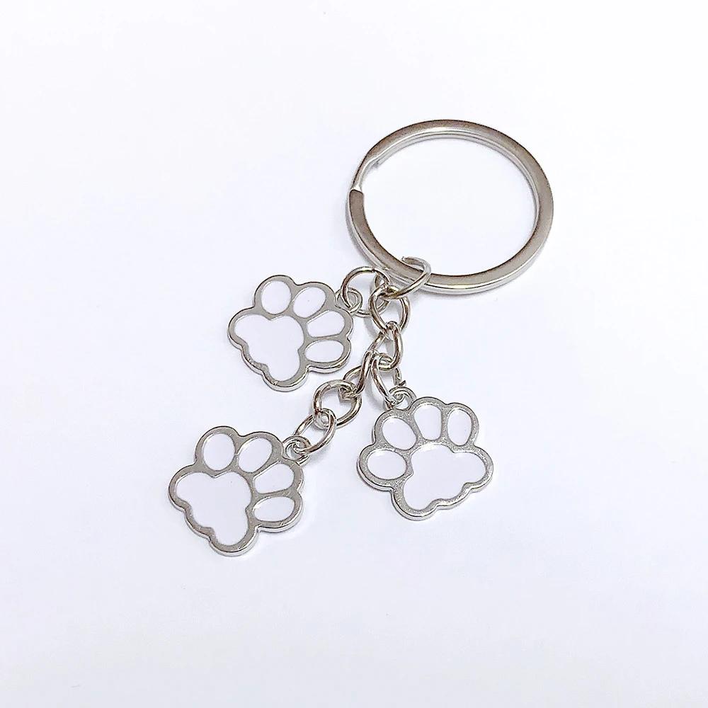 Fashion Alloy French Bulldog Pug Dog Keychain Cute Pet Dog Keyring Bag Handbag Charm Accessories For Women Animal Lovers Gifts