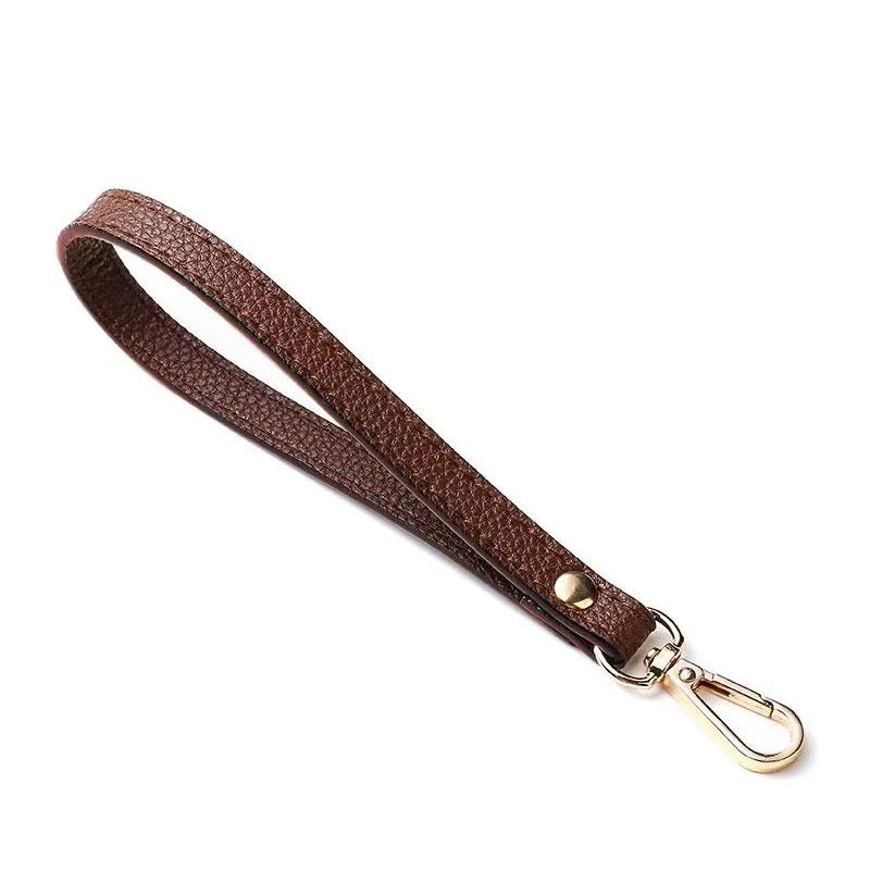 Tasche Handgelenkschlaufe Weich und Tragbar PU-Leder mit Griff Damen Clutch-Tasche mit Einfarbigem Griff Geldbörse Gürtel Ersatzgürtel