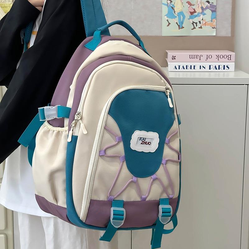 School bag student backpack middle school student bag large capacity casual backpack college style backpack tide
