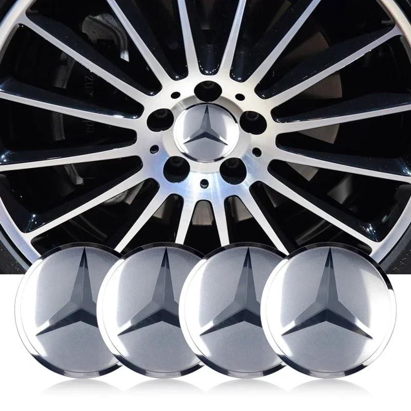 Nieuwe C200 E200 Voor Mercedes Benz 56mm Auto Wiel Naafkap Logo Sticker Accessoires Voor Mercedes benz A B C E G CLA GLK CLA