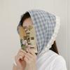 New Arrivals Open Run Women Check Headband Flower Punching Lace Combination Scab