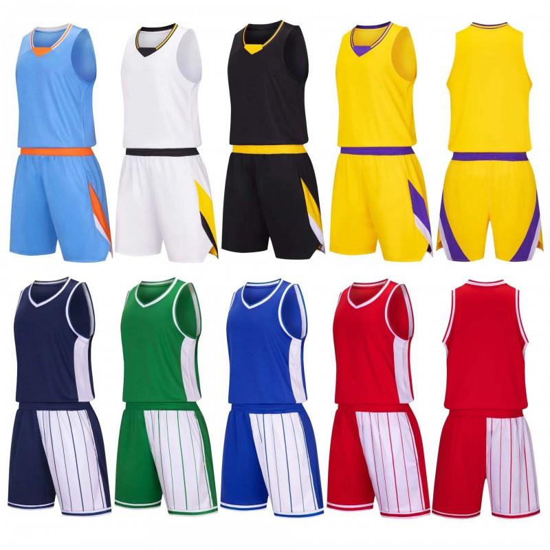 Mens Basketball Uniform Set Sleeveless Single Shoulder Jersey Shorts Quick Dry Breathable Sweat Absorbent Adult Sports Wear