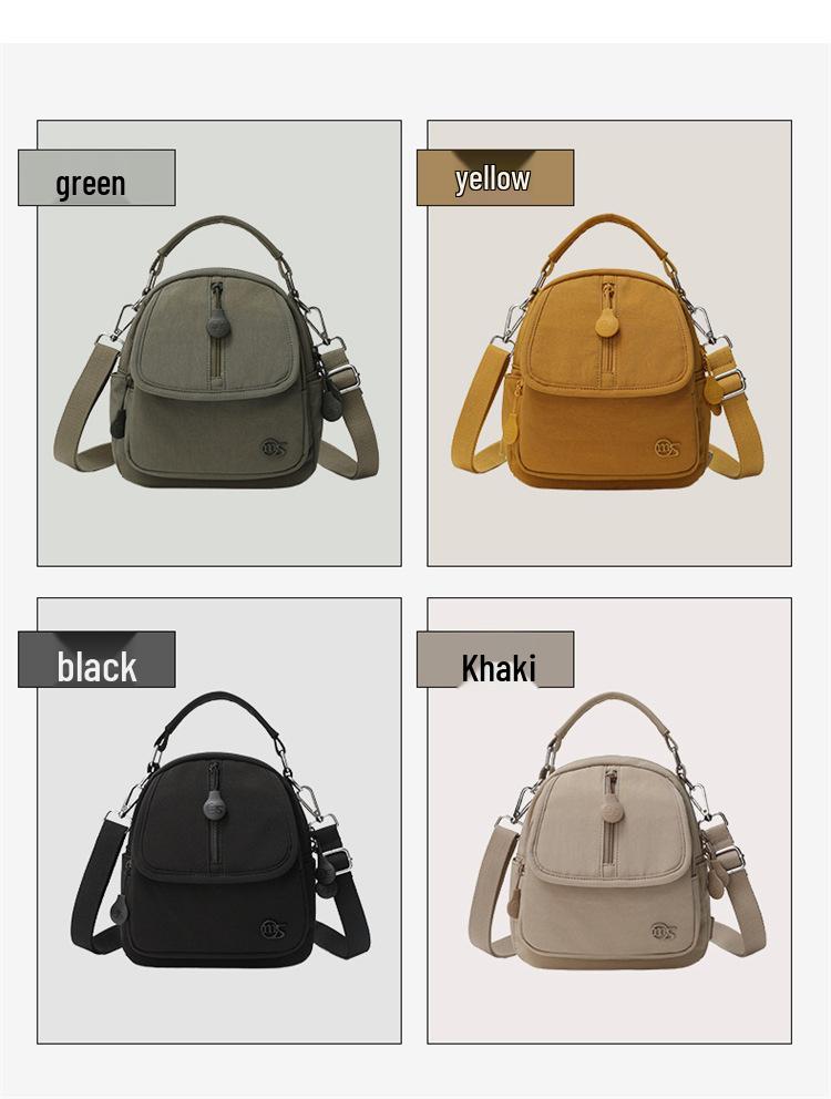 Autumn 2025 Minimalist Nylon Women's Bag: Versatile Single Shoulder, Backpack & Crossbody.
